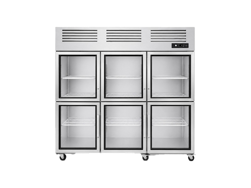 Display Six Door Commercial Refrigerator