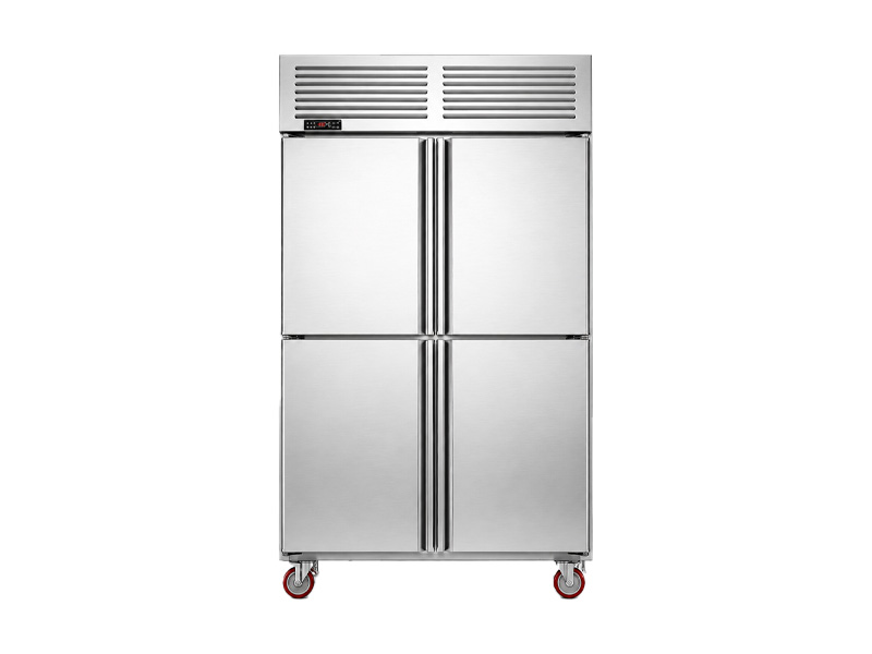 Stainless Steel Four Door Commercial Refrigerator